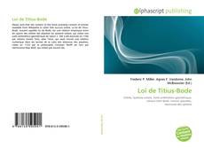 Loi de Titius-Bode的封面