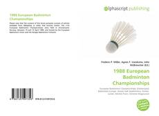 Borítókép a  1988 European Badminton Championships - hoz