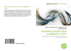 Borítókép a  Australian Cricket Team in England in 1921 - hoz