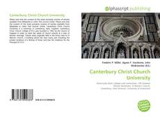 Borítókép a  Canterbury Christ Church University - hoz