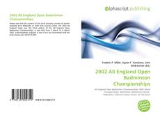 Обложка 2002 All England Open Badminton Championships