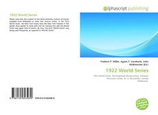 1922 World Series的封面