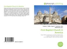 Borítókép a  First Baptist Church in America - hoz