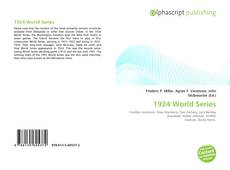 1924 World Series的封面