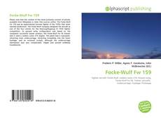 Borítókép a  Focke-Wulf Fw 159 - hoz