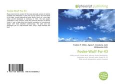 Borítókép a  Focke-Wulf Fw 43 - hoz