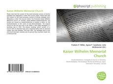 Borítókép a  Kaiser Wilhelm Memorial Church - hoz