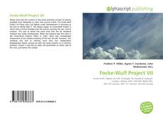 Borítókép a  Focke-Wulf Project VII - hoz
