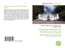Borítókép a  American Provinces of the Moravian Church - hoz