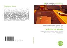 Borítókép a  Criticism of Moses - hoz