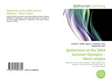 Borítókép a  Badminton at the 2004 Summer Olympics – Men's singles - hoz