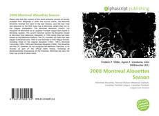 Borítókép a  2008 Montreal Alouettes Season - hoz