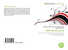Borítókép a  1985 World Series - hoz