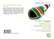 Borítókép a  2008 Summer Paralympics Opening Ceremony - hoz