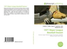 Borítókép a  1971 Major League Baseball Season - hoz