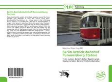 Portada del libro de Berlin-Betriebsbahnhof Rummelsburg Station