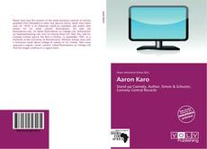 Portada del libro de Aaron Karo