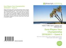 Euro Players Tour Championship 2010/2011 – Event 4的封面