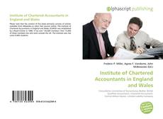 Capa do livro de Institute of Chartered Accountants in England and Wales 