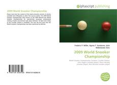 Capa do livro de 2009 World Snooker Championship 