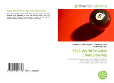 Bookcover of 1992 World Snooker Championship
