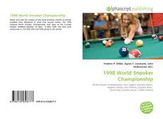 Bookcover of 1998 World Snooker Championship