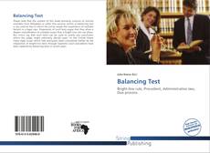 Couverture de Balancing Test