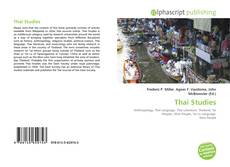 Bookcover of Thai Studies