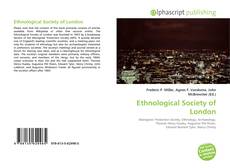 Bookcover of Ethnological Society of London