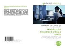 Borítókép a  Administrative Department of Public Service - hoz