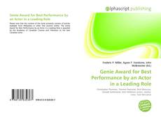 Bookcover of Genie Award for Best Performance by an Actor in a Leading Role