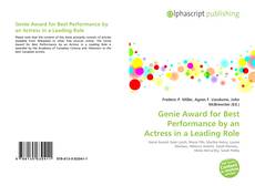 Portada del libro de Genie Award for Best Performance by an Actress in a Leading Role