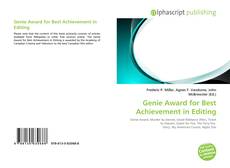 Bookcover of Genie Award for Best Achievement in Editing