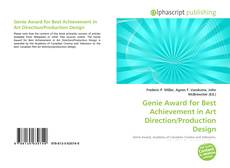 Bookcover of Genie Award for Best Achievement in Art Direction/Production Design