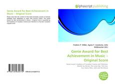 Bookcover of Genie Award for Best Achievement in Music – Original Score