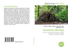 Couverture de Devolution (Biology)
