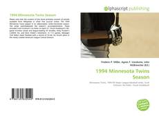 Bookcover of 1994 Minnesota Twins Season