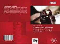 Portada del libro de Cadder v HM Advocate