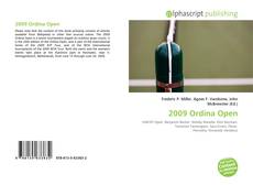 Portada del libro de 2009 Ordina Open