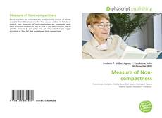 Bookcover of Measure of Non-compactness