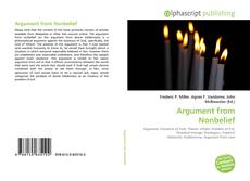 Bookcover of Argument from Nonbelief