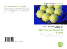 Bookcover of 2009 Valencia Open 500 – Singles