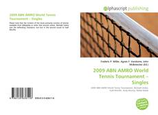 Bookcover of 2009 ABN AMRO World Tennis Tournament – Singles