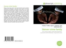 Bookcover of Denver crime family