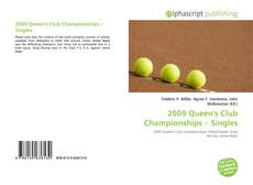 Bookcover of 2009 Queen's Club Championships – Singles