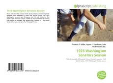 Bookcover of 1925 Washington Senators Season