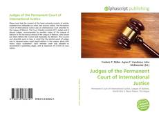 Bookcover of Judges of the Permanent Court of International Justice