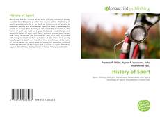 Bookcover of History of Sport