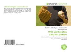 Bookcover of 1935 Washington Senators Season