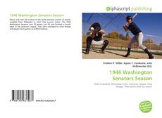 Bookcover of 1946 Washington Senators Season